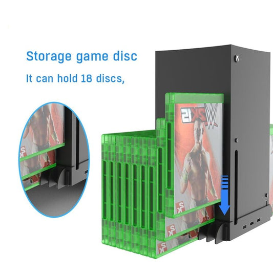 JYS X133 Multi - Function Cooling Base + Game Disc Storage For XBOXSeries X Host, JYS X133 - ORIWHIZJYSMicroSoft AccessoriesMicroSoft Accessories Holder