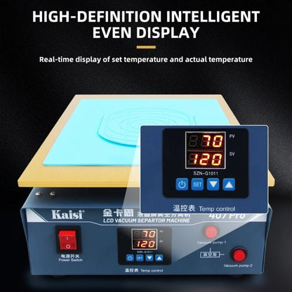 Kaisi 407 Pro 17 inch Dual Vacuum Pump LCD Screen Separator Machine, AU Plug, UK Plug, EU Plug - ORIWHIZ