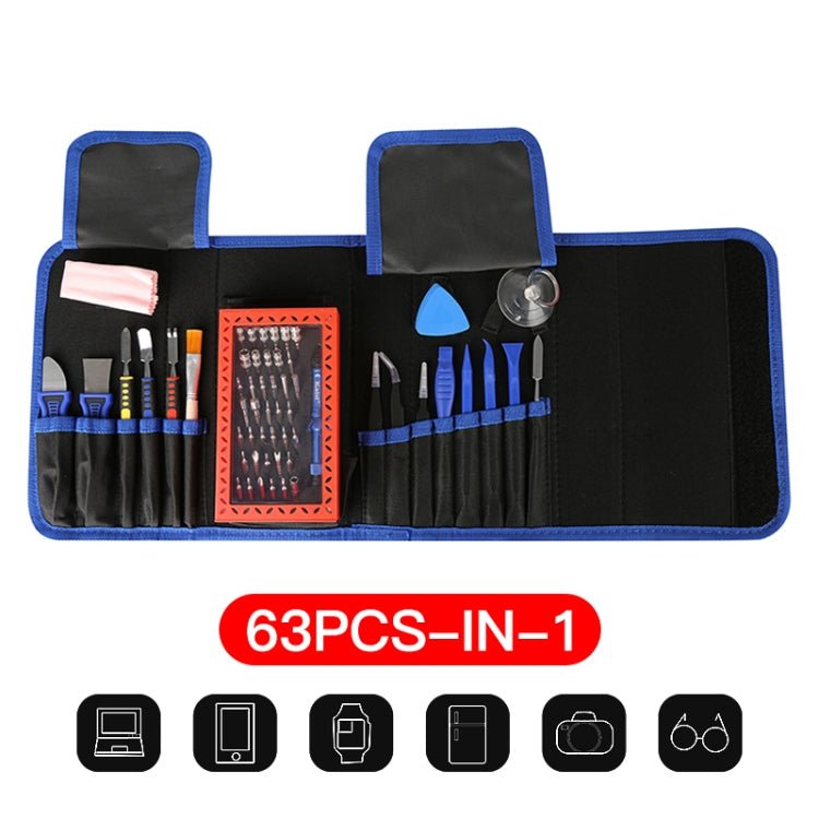 Kaisi K - 1766 63 in 1 Magnetic Precision Electronics Screwdriver set Hand Tools For Phone Repair Tool Kit, K - 1766 - ORIWHIZ