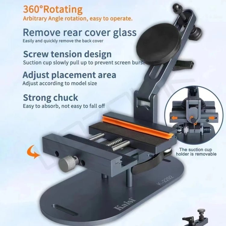 Kaisi K - 2292 2 in1 360 Rotation Multifunctional Fixture, K - 2292 - ORIWHIZ