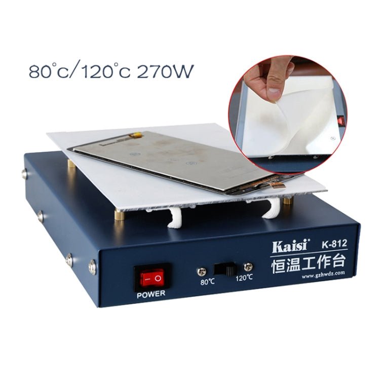 Kaisi K - 812 Constant Temperature Heating Plate LCD Screen Open Separator Desoldering Station, US Plug, Kaisi K - 812 US Plug, Kaisi K - 812 EU Plug - ORIWHIZ