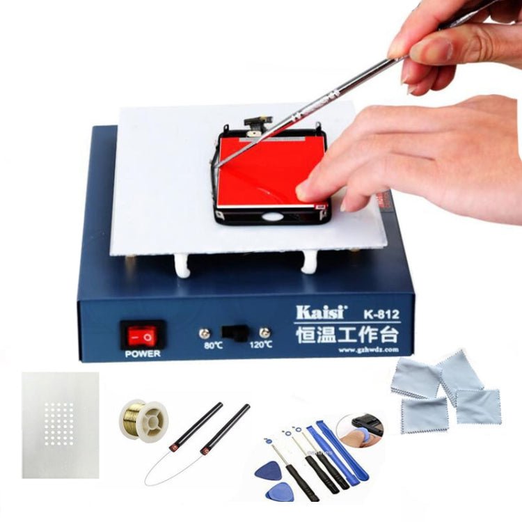 Kaisi K - 812 Constant Temperature Heating Plate LCD Screen Open Separator Desoldering Station, US Plug, Kaisi K - 812 US Plug, Kaisi K - 812 EU Plug - ORIWHIZ