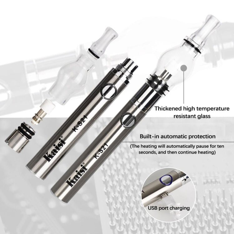 Kaisi K - S21 Rosin Pen Rosin Atomization Machine Short Circuit Detector, Kaisi K - S21(Black), Kaisi K - S21(Silver) - ORIWHIZ