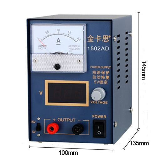 Kaisi KS - 1502AD 15V 2A DC Power Supply Voltage Regulator Stabilizer Ammeter Adjustable Power Supply Repair Tools , EU Plug, EU Plug, US Plug - ORIWHIZ