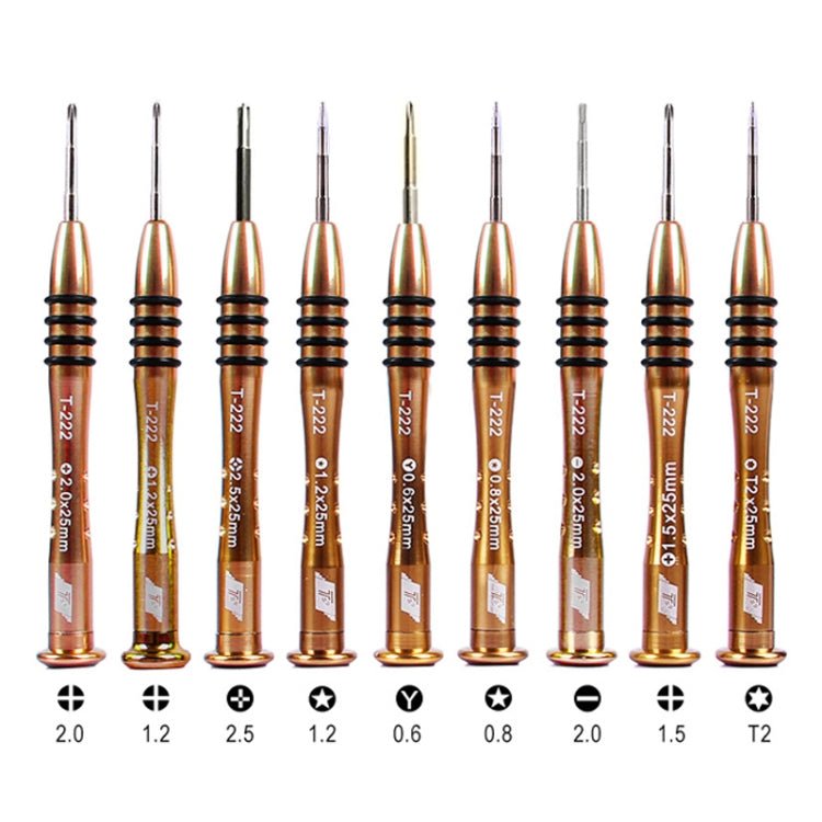Kaisi T - 222 9 in 1 Precision Screwdriver Professional Repair Opening Tool For Mobile Phone Tablet PC, T - 222 - ORIWHIZ