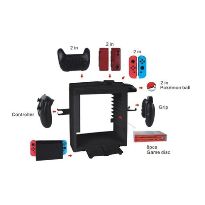 KJH Multi - function Bracket Handle Charging Base Receiving Frame for Nintendo Switch, KJH - SWITCH - 27 - ORIWHIZNintendo AccessoriesNintendo Accessories Charger & PowerToys & Hobbies
