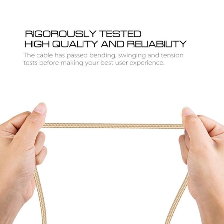 Knit Texture USB to USB - C / Type - C Data Sync Charging Cable, Cable Length: 50cm - ORIWHIZ
