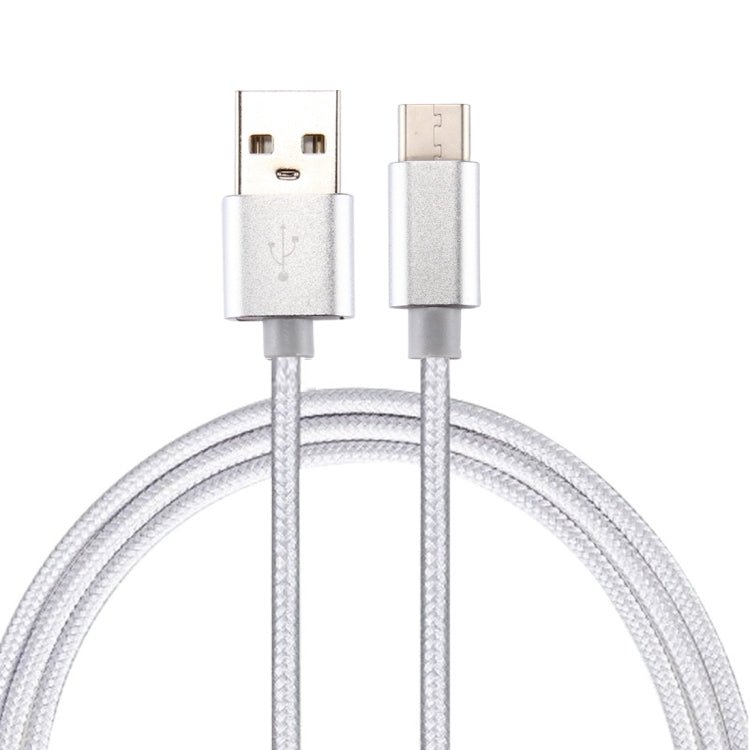 Knit Texture USB to USB - C / Type - C Data Sync Charging Cable, Cable Length: 50cm - ORIWHIZ