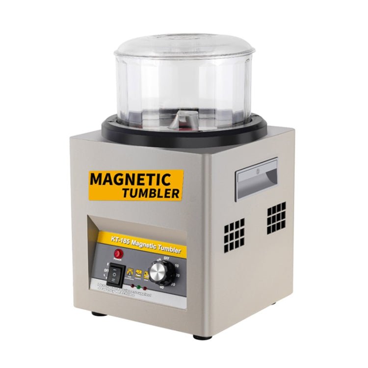 KT - 185 Magnetic Polishing Tumbler Stainless Steel Deburring And Polishing Machine, EU Plug - ORIWHIZ