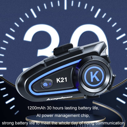 KUQIBAO Motorcycle Helmet Long - lasting Waterproof Bluetooth - compatible Headset with Light, K21 - ORIWHIZConsumer ElectronicsKUQIBAOMotorcycle Walkie Talkie
