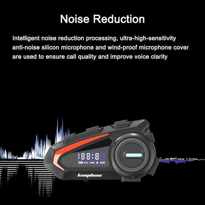 KUQIBAO Motorcycle Helmet Waterproof Bluetooth - compatible Headset With Screen - ORIWHIZConsumer ElectronicsKUQIBAOMotorcycle Walkie Talkie