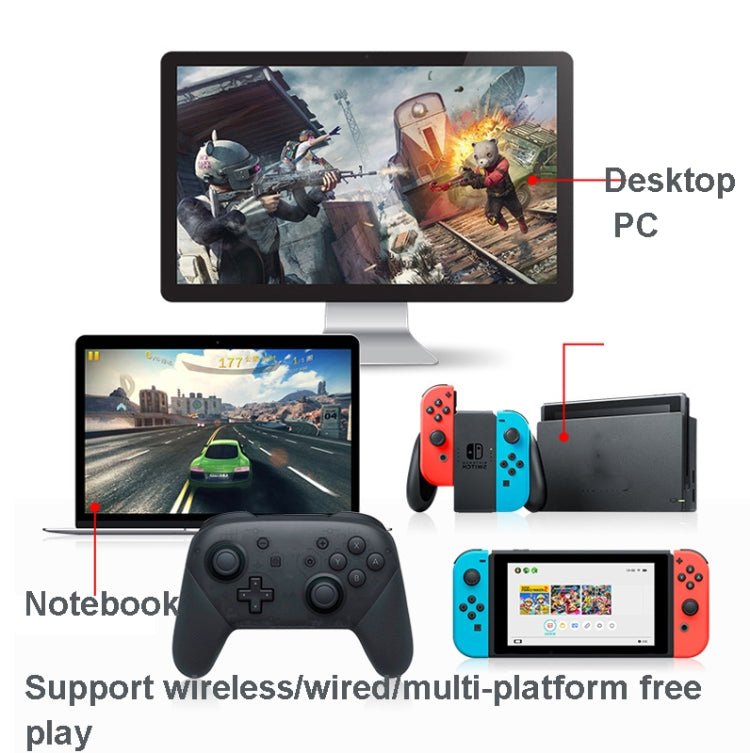 L - 0326 Wireless Gamepad For Switch Pro,Style:, Black, Green Pink, Black - Full Function + NFC + Wake - up (1: 1), Green Pink - Full Function + NFC + Wake - up (1: 1), Monster Hunter Full Function + NFC + Wake - up (1: 1), Black - Full Function HD Edition����... - ORIWHIZNintendo AccessoriesNintendo Accessories GamepadsToys & Hobbies