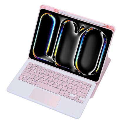 L13 - A 360 Rotation Acrylic Transparent Bluetooth Keyboard Leather Case With Touch Control, L13 - A - ORIWHIZApple AccessoriesiPad KeyboardiPad Keyboard For iPad Pro