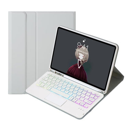Lambskin Pen Slot Touch Pad Backlight Bluetooth Keyboard Leather Tablet Case, For iPad Air 2022&2020 / Pro 11 2021&2020&2018, For iPad 10.2 2021&2020&2019/Air 2019/Pro 10.5, For iPad 9.7 2018&2017 / Pro 9.7 / Air 2 - ORIWHIZApple AccessoriesiPad KeyboardiPad Keyboard For iPad Pro