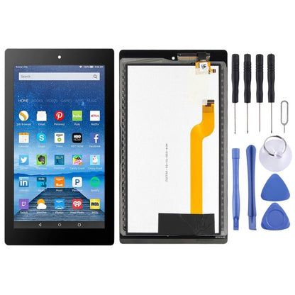 LCD Screen and Digitizer Full Assembly for Amazon Kindle Fire 7th HD 7 2017 HD7 SR043KL&#160;, For Amazon Kindle Fire 7th - ORIWHIZ