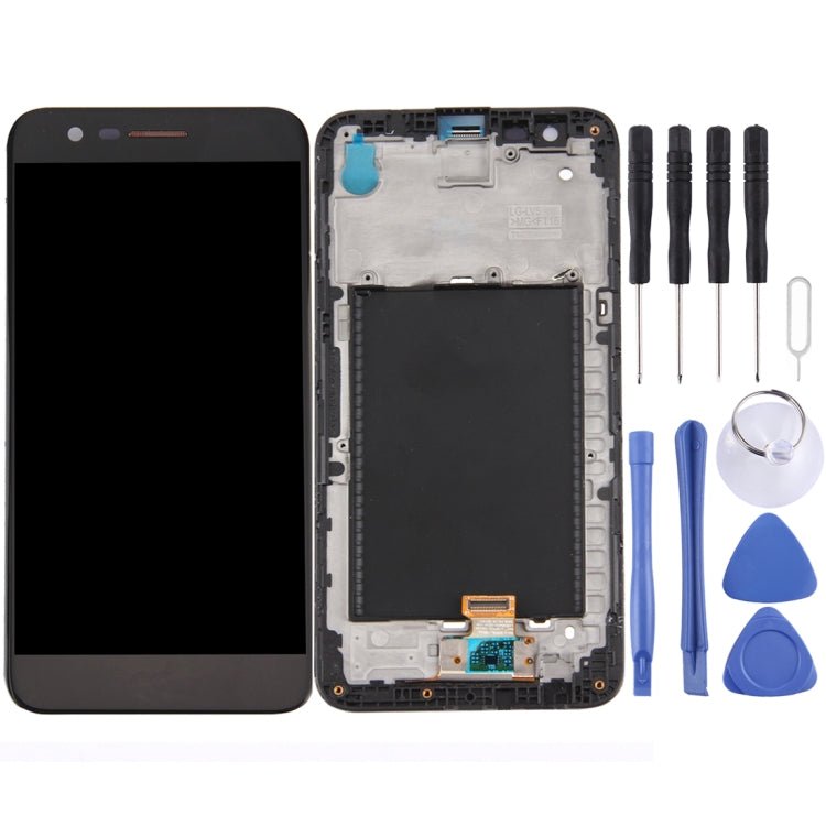 LCD Screen and Digitizer Full Assembly with Frame for LG K10 2017 , For LG K10 2017 - ORIWHIZ