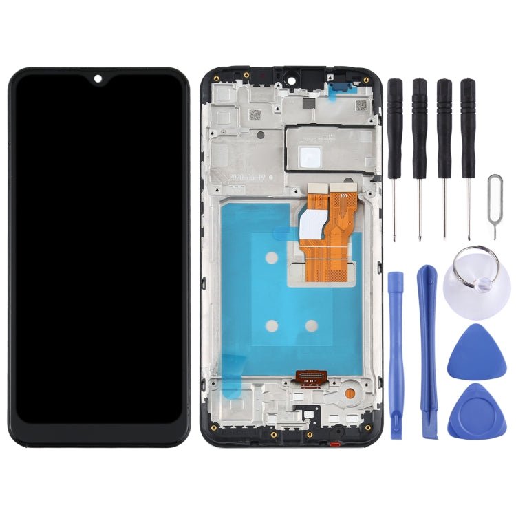 LCD Screen and Digitizer Full Assembly With Frame for LG K22 LMK200Z, LMK200E, LMK200B, LM - K200, For LG K22 - ORIWHIZ