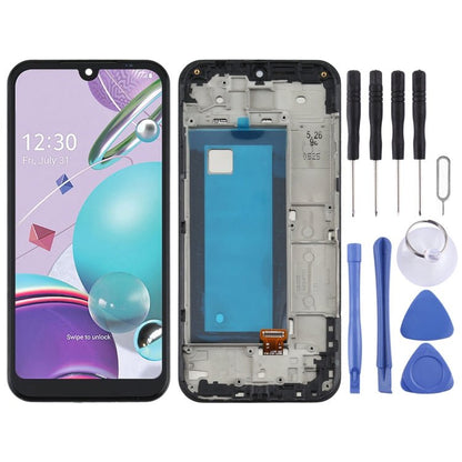 LCD Screen and Digitizer Full Assembly With Frame for LG K31 LM - K300Q, LMK300, For LG K31 - ORIWHIZ
