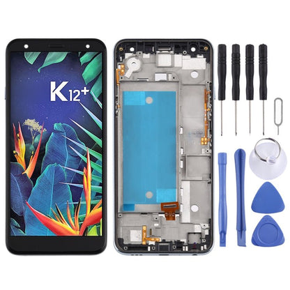 LCD Screen and Digitizer Full Assembly with Frame for LG K40 LMX420 / X4 2019 / K12 Plus,Double SIM, For LG K40(Double SIM) - ORIWHIZ