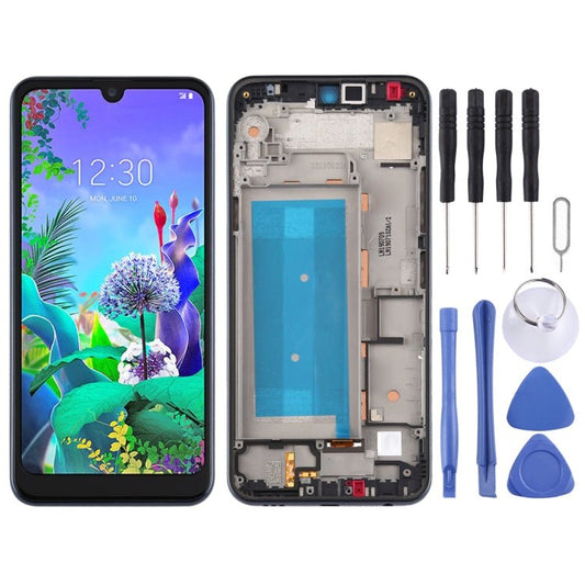 LCD Screen and Digitizer Full Assembly with Frame for LG Q60,Double SIM, For LG Q60(Double SIM) - ORIWHIZ
