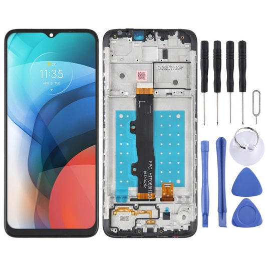 LCD Screen and Digitizer Full Assembly with Frame for Motorola Moto E7, For Motorola Moto E7 - ORIWHIZ