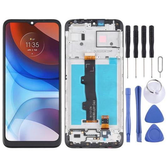LCD Screen and Digitizer Full Assembly with Frame for Motorola Moto E7 Power PAMH0001IN PAMH0010IN PAMH0019IN, For Motorola Moto E7 Power - ORIWHIZ