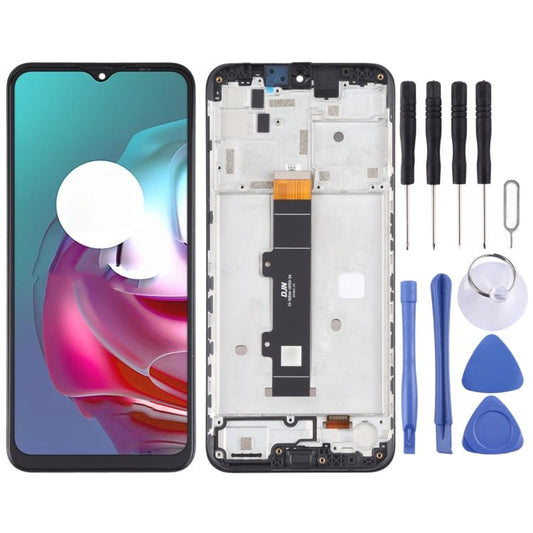 LCD Screen and Digitizer Full Assembly with Frame for Motorola Moto G30 XT2129 - 1 XT2129 - 2, For Motorola Moto G30 - ORIWHIZ
