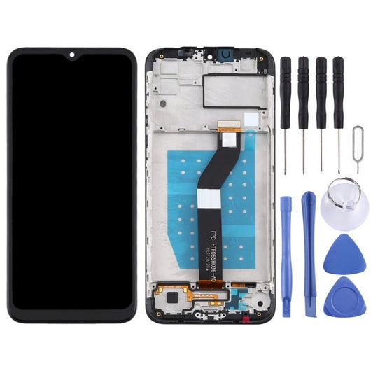 LCD Screen and Digitizer Full Assembly With Frame for Motorola Moto G8 Power Lite, For Moto G8 Power Lite - ORIWHIZ