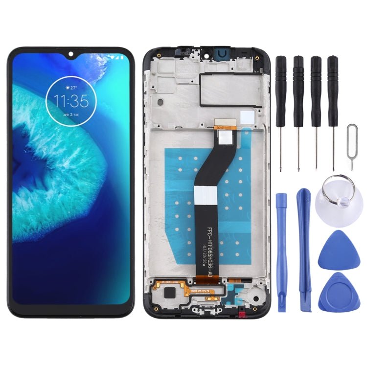 LCD Screen and Digitizer Full Assembly With Frame for Motorola Moto G8 Power Lite, For Moto G8 Power Lite - ORIWHIZ