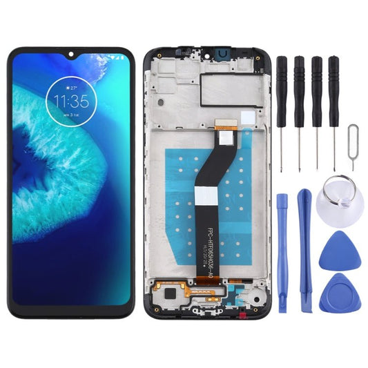 LCD Screen and Digitizer Full Assembly With Frame for Motorola Moto G8 Power Lite, For Moto G8 Power Lite - ORIWHIZ