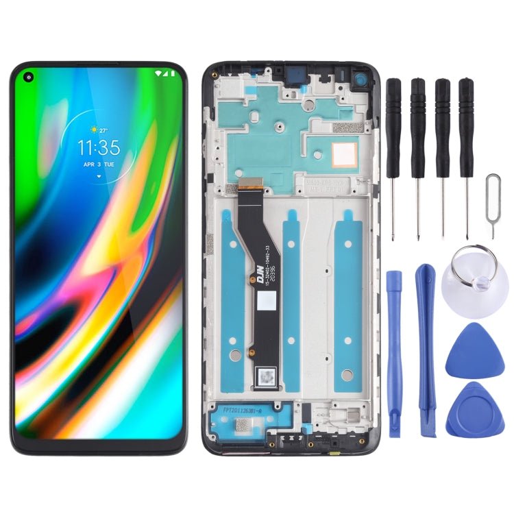 LCD Screen and Digitizer Full Assembly with Frame for Motorola Moto G9 Plus XT2087 - 1, For Motorola Moto G9 Plus - ORIWHIZ