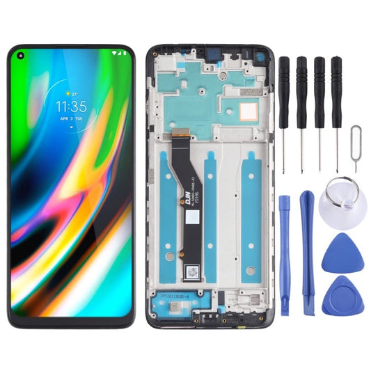 LCD Screen and Digitizer Full Assembly with Frame for Motorola Moto G9 Plus XT2087 - 1, For Motorola Moto G9 Plus - ORIWHIZ