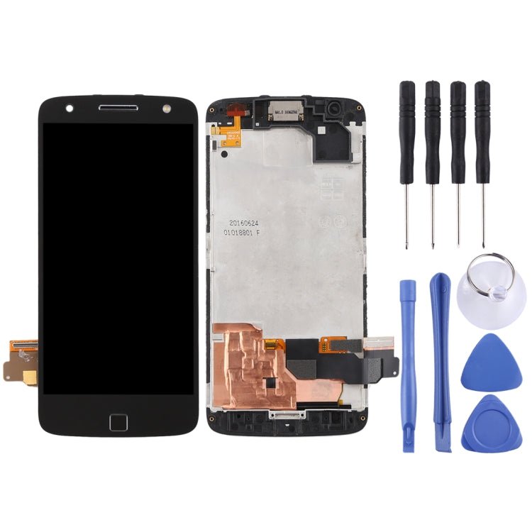 LCD Screen and Digitizer Full Assembly with Frame for Motorola Moto Z Force XT1650 - 02, For Moto Z Force - ORIWHIZ