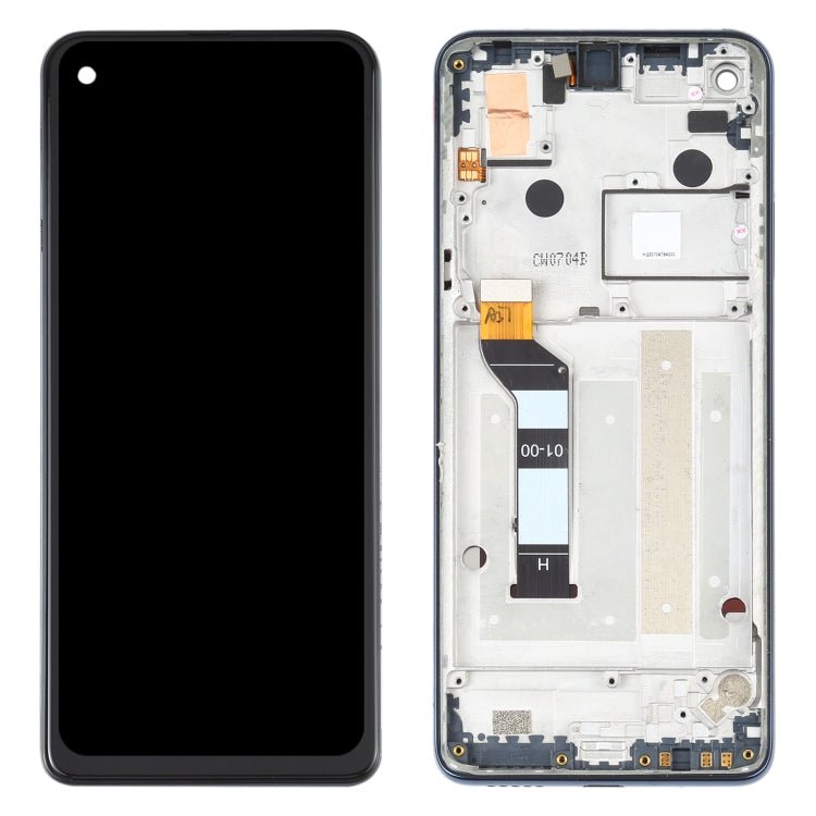 LCD Screen and Digitizer Full Assembly with Frame for Motorola One Action XT2013 - 1 XT2013 - 2 XT2013 - 4, For Motorola One Action - ORIWHIZ