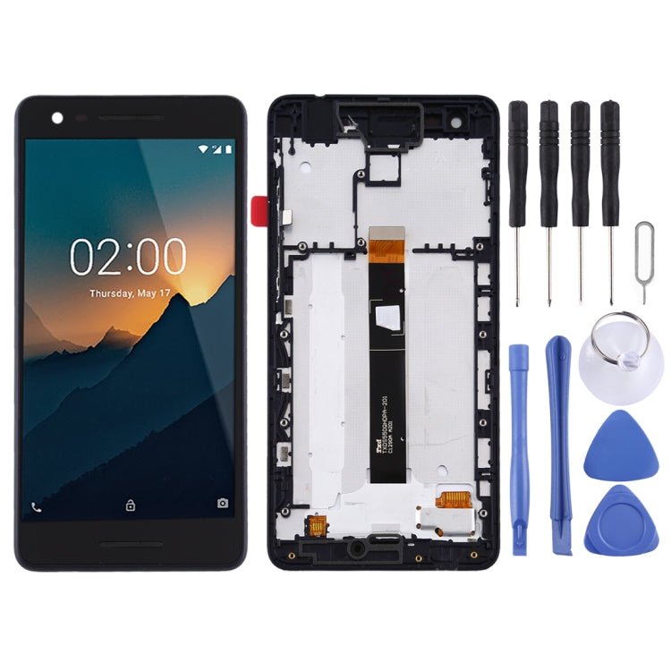 LCD Screen and Digitizer Full Assembly with Frame for Nokia 2.1, For Nokia 2.1 - ORIWHIZ