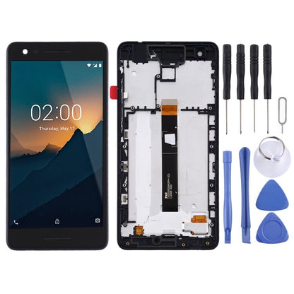 LCD Screen and Digitizer Full Assembly with Frame for Nokia 2.1, For Nokia 2.1 - ORIWHIZ