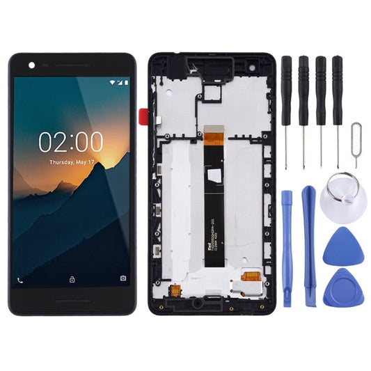 LCD Screen and Digitizer Full Assembly with Frame for Nokia 2.1, For Nokia 2.1 - ORIWHIZ
