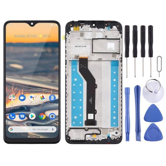 LCD Screen and Digitizer Full Assembly With Frame for Nokia 5.3 / TA - 1227 / TA - 1229 / TA - 1223 / TA - 12234, For Nokia 5.3 - ORIWHIZ