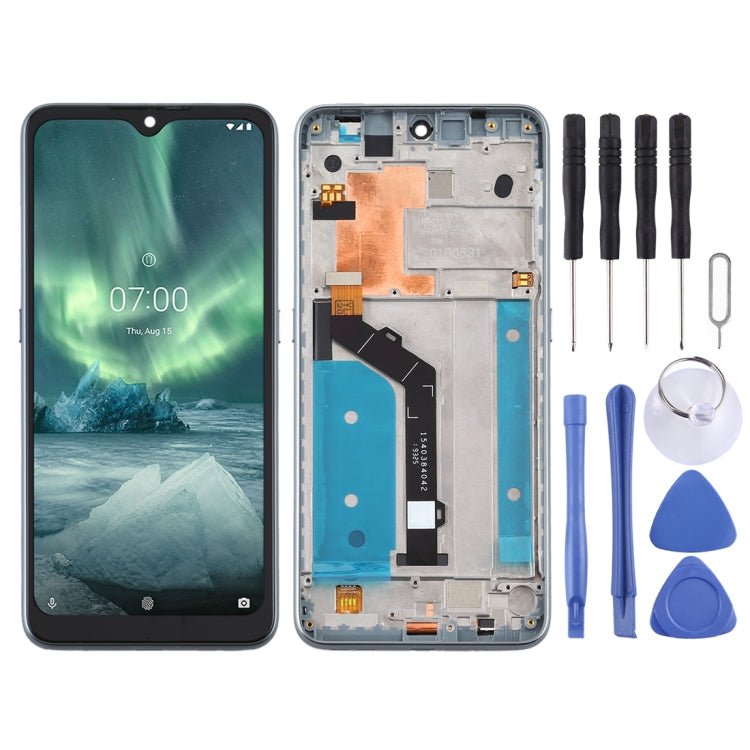 LCD Screen and Digitizer Full Assembly with Frame for Nokia 6.2 TA - 1198 TA - 1200 TA - 1187 TA - 1201, For Nokia 6.2 - ORIWHIZ