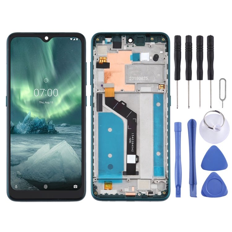 LCD Screen and Digitizer Full Assembly with Frame for Nokia 6.2 TA - 1198 TA - 1200 TA - 1187 TA - 1201, For Nokia 6.2 - ORIWHIZ