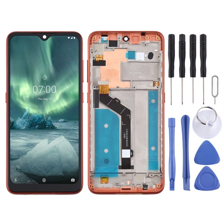 LCD Screen and Digitizer Full Assembly with Frame for Nokia 6.2 TA - 1198 TA - 1200 TA - 1187 TA - 1201, For Nokia 6.2 - ORIWHIZ