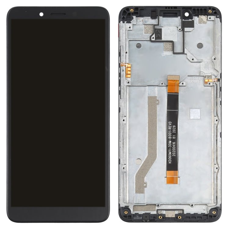 LCD Screen and Digitizer Full Assembly with Frame for Nokia C3, For Nokia C3 - ORIWHIZ