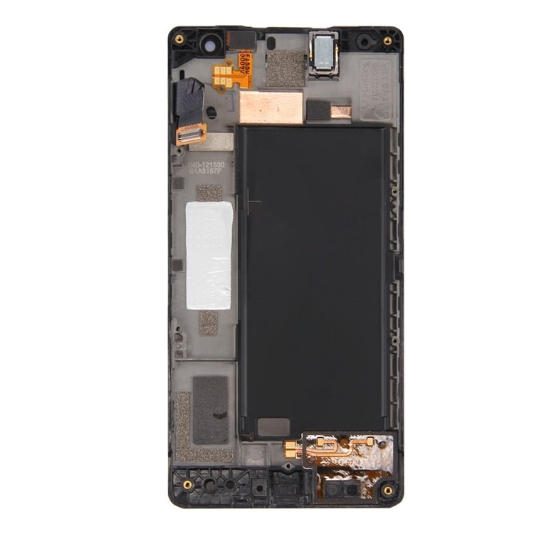 LCD Screen and Digitizer Full Assembly with Frame for Nokia Lumia 735 (Black), For Lumia 735 Black - ORIWHIZ
