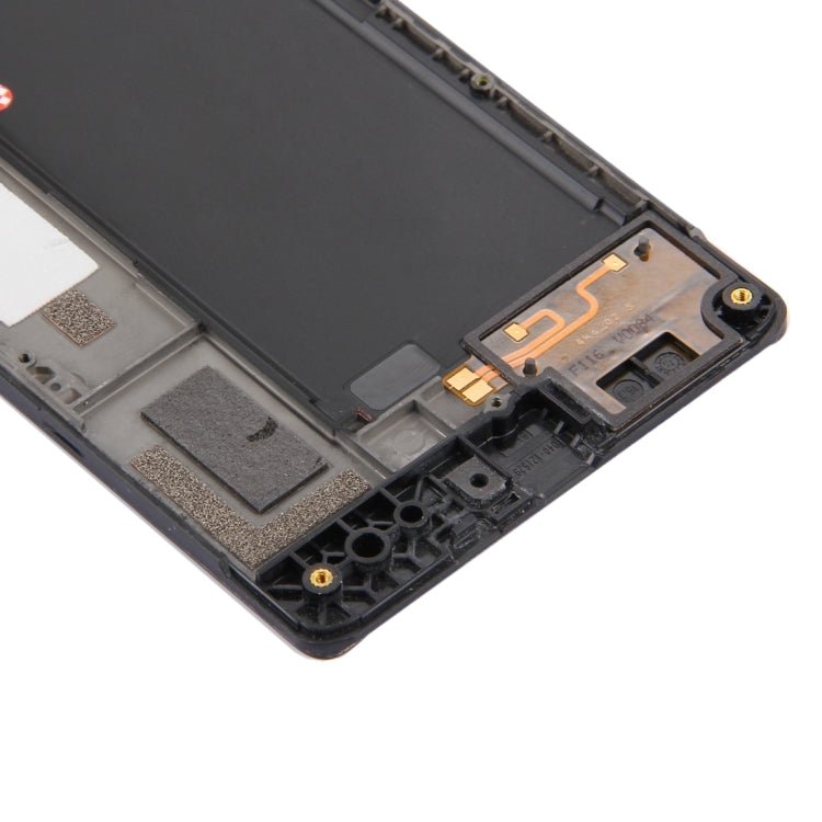 LCD Screen and Digitizer Full Assembly with Frame for Nokia Lumia 735 (Black), For Lumia 735 Black - ORIWHIZ