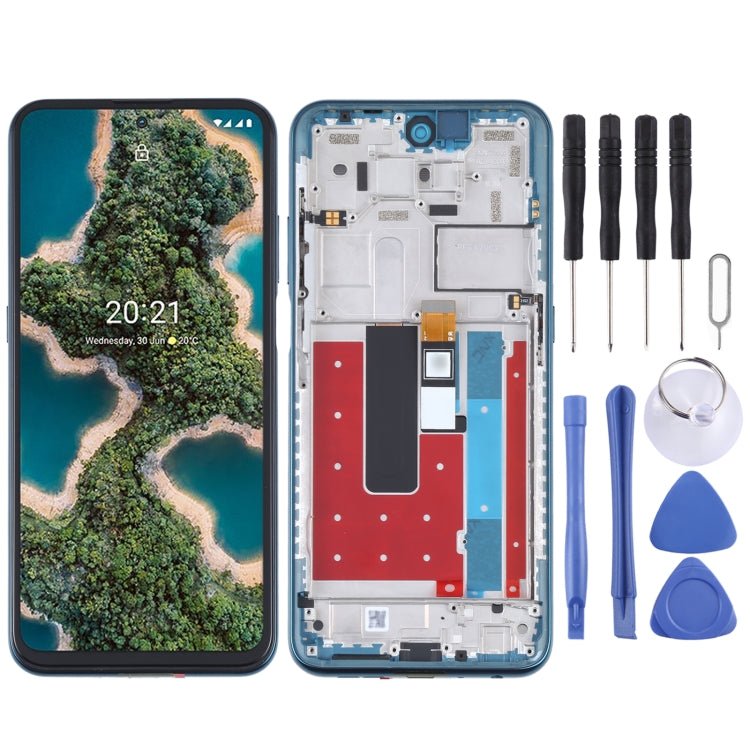 LCD Screen and Digitizer Full Assembly with Frame for Nokia X20 TA - 1341 TA - 1344 - ORIWHIZ