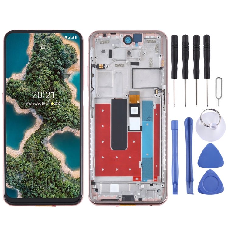 LCD Screen and Digitizer Full Assembly with Frame for Nokia X20 TA - 1341 TA - 1344 - ORIWHIZ