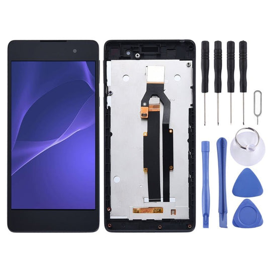 LCD Screen and Digitizer Full Assembly with Frame for Sony Xperia E5 F3311 F3313, For Xperia E5 - ORIWHIZ