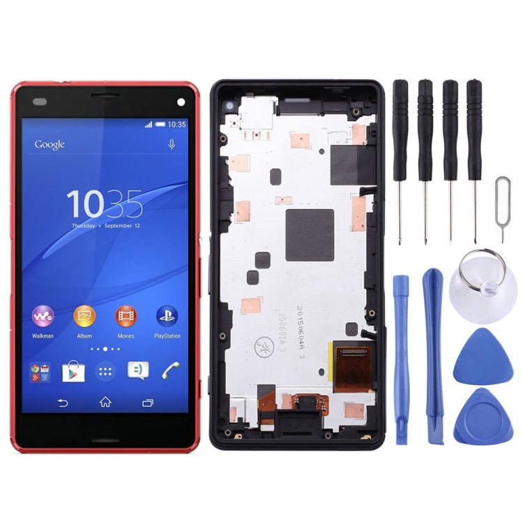 LCD Screen and Digitizer Full Assembly with Frame for Sony Xperia Z3 Mini Compact, For Xperia Z3 Mini Compact OEM, Xperia Z3 Mini Compact, For Xperia Z3 Mini Compact, Xperia Z3 Mini Compact (Green) - ORIWHIZ