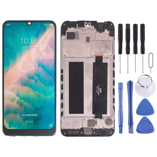 LCD Screen and Digitizer Full Assembly with Frame for ZTE Blade V10, For ZTE Blade V10 - ORIWHIZ