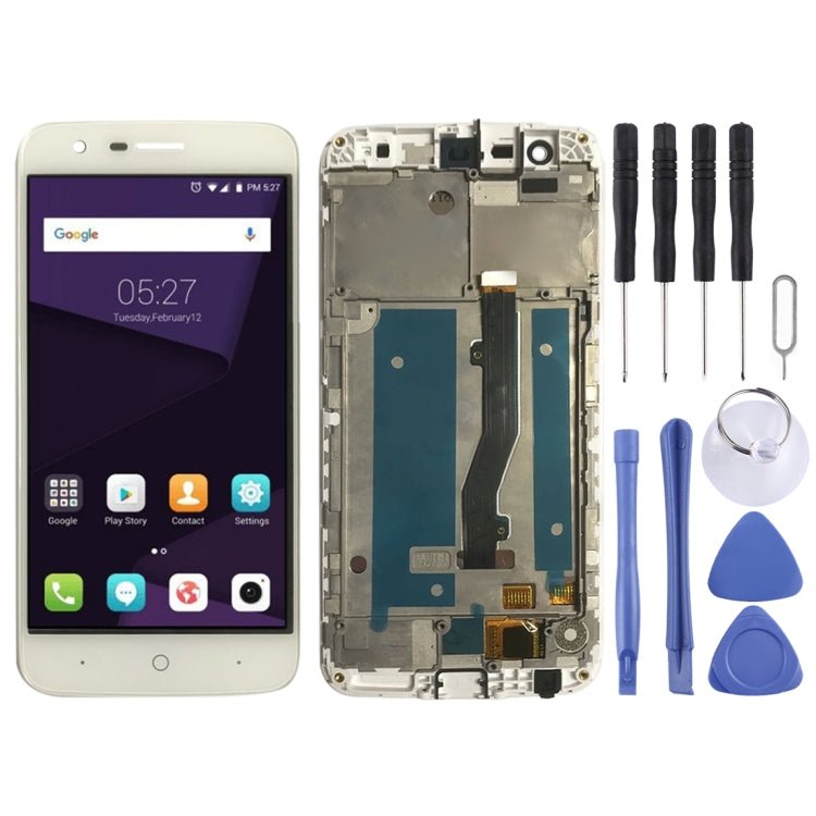 LCD Screen and Digitizer Full Assembly with Frame for ZTE Blade V8 Lite, For ZTE Blade V8 Lite - ORIWHIZ